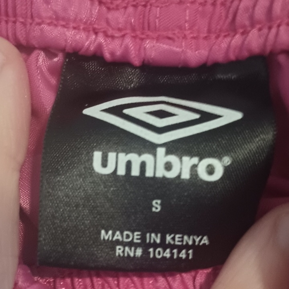 Umbro Girls Size Small Pink Checkered Athletic Shorts - Soccer Shorts - Picture 2 of 6